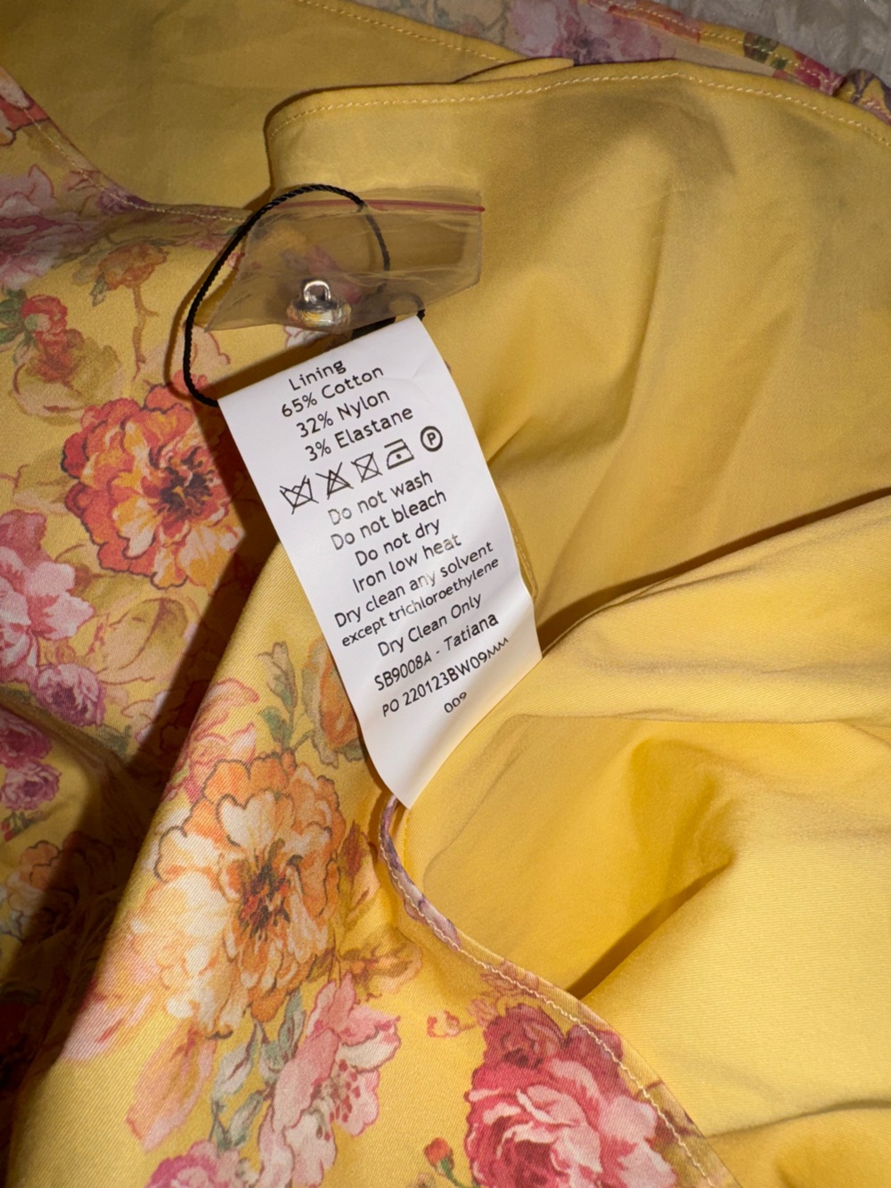 NEW House Of CB Tatiana Butter Yellow Floral Print Midi Sundress Sz XL L+ - Picture 11 of 12